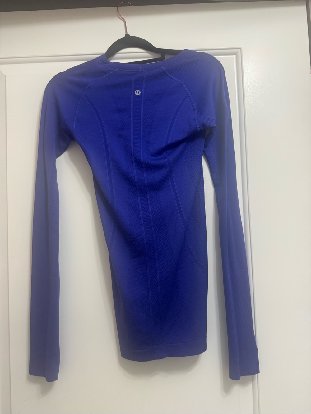 Lululemon Swiftly Tech Long Sleeve 2.0 Blue Psychic Larkspur 4 EUC - Picture 4 of 7